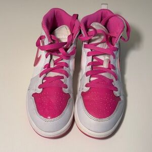 Nike Kids Fuchsia and White Sneakers